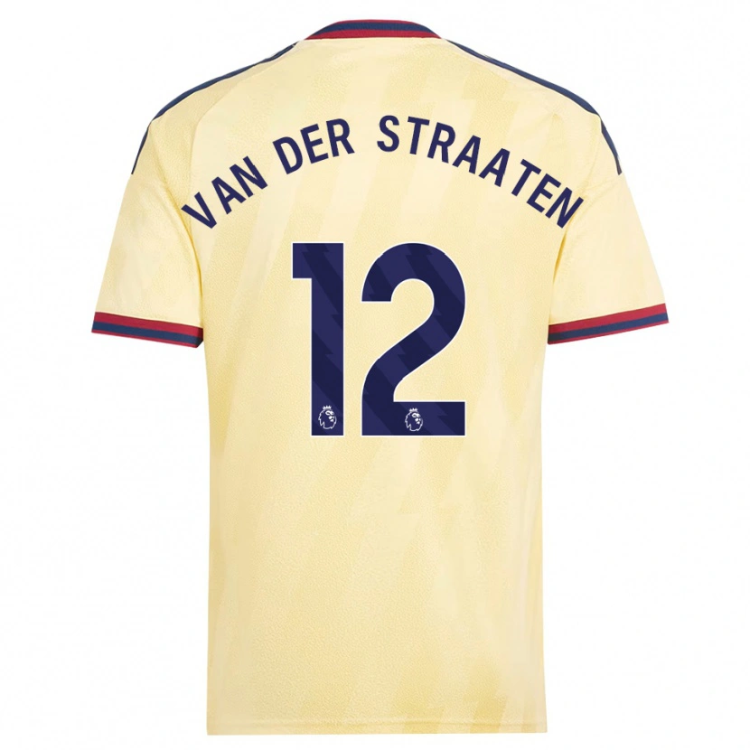 DanxenレディースZachary Van Der Straaten#12ライトイエロー ミッドナイトブルーサードユニフォームシャツ2026/27ジャージーユニフォーム