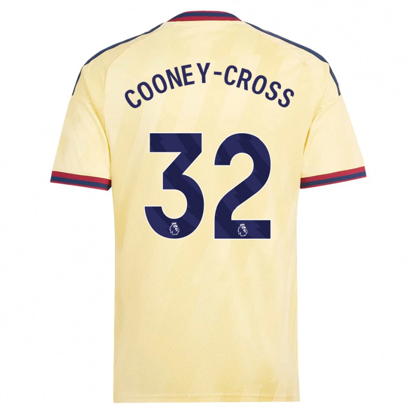 Danxenレディースクーニー・クロス#32ライトイエロー ミッドナイトブルーサードユニフォームシャツ2026/27ジャージーユニフォーム