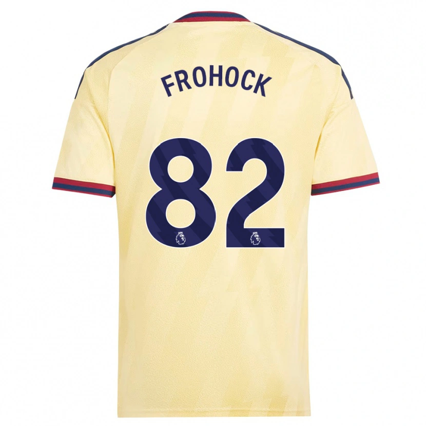 DanxenレディースMarley Frohock#82ライトイエロー ミッドナイトブルーサードユニフォームシャツ2026/27ジャージーユニフォーム