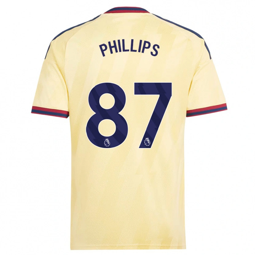DanxenレディースBowen Phillips#87ライトイエロー ミッドナイトブルーサードユニフォームシャツ2026/27ジャージーユニフォーム