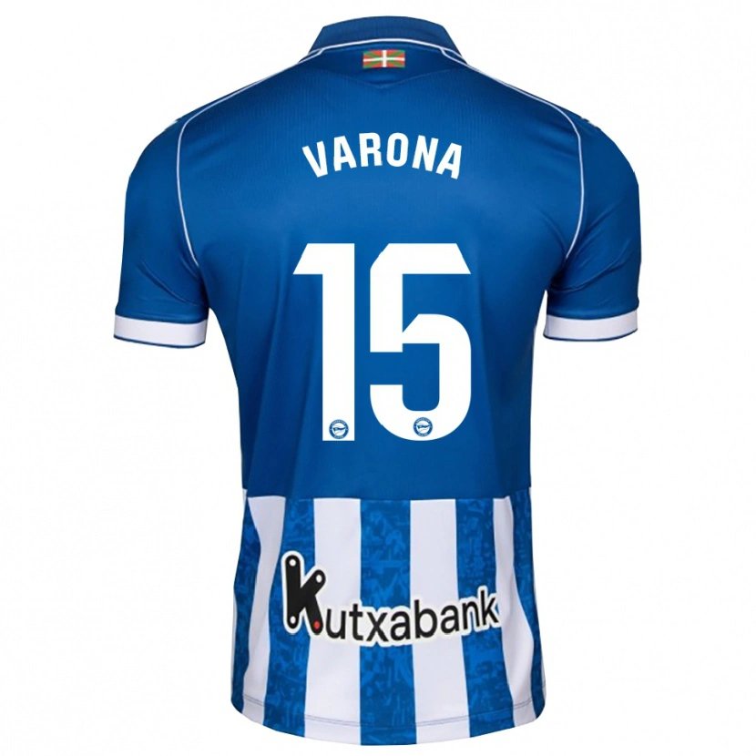 DanxenキッズAnder Varona#15青 白 黒ホームシャツ2026/27ジャージーユニフォーム