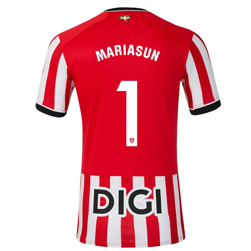 DanxenキッズMaría Asunción Quiñones Goikoetxea#1赤 黒 白ホームシャツ2026/27ジャージーユニフォーム