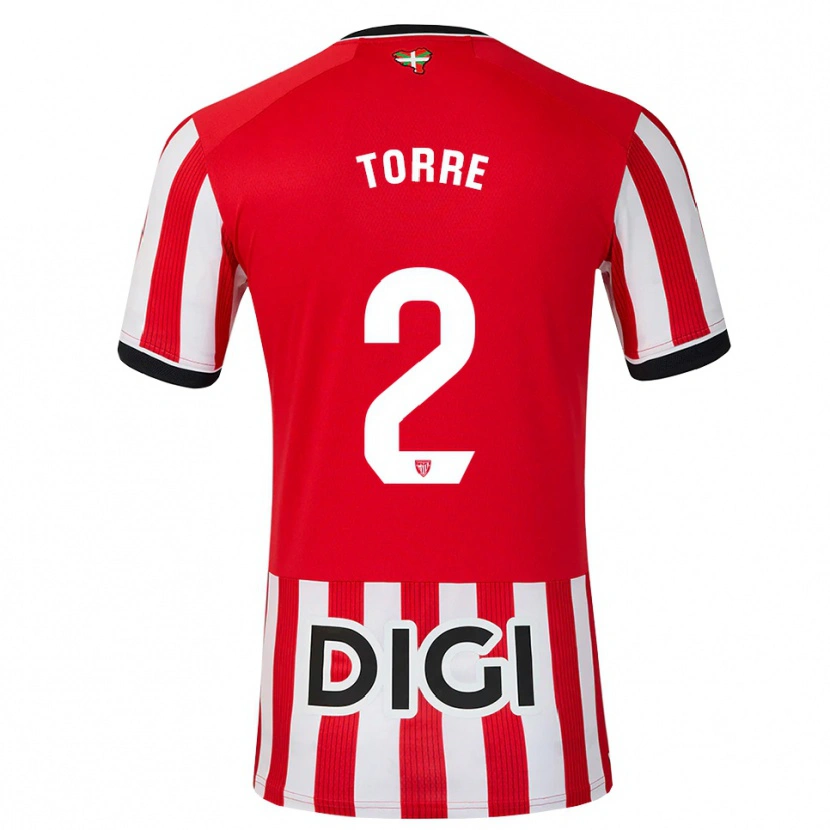 Danxenキッズマディ・トーレ#2赤 黒 白ホームシャツ2026/27ジャージーユニフォーム