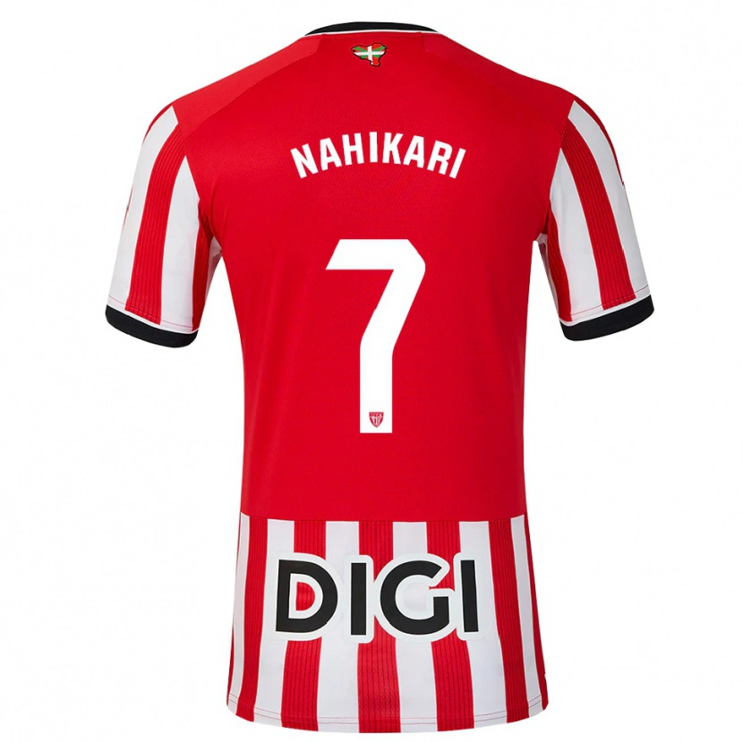 DanxenキッズNahikari Garcia Perez#7赤 黒 白ホームシャツ2026/27ジャージーユニフォーム