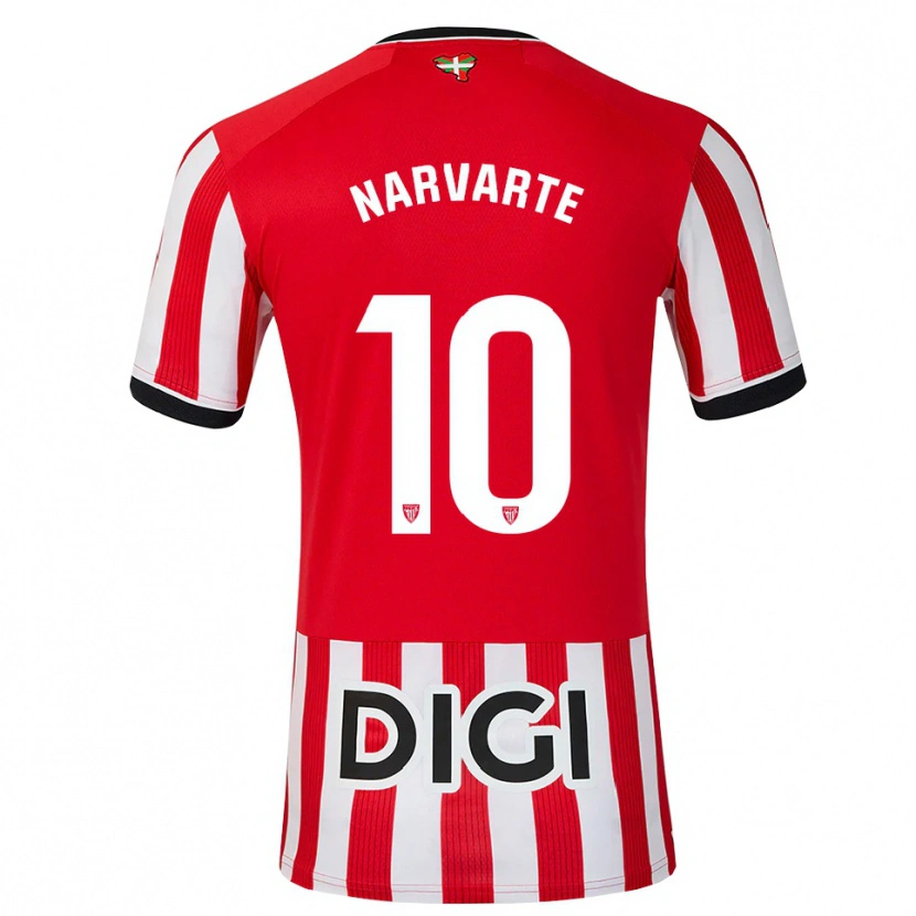 DanxenキッズDanel Narvarte#10赤 黒 白ホームシャツ2026/27ジャージーユニフォーム