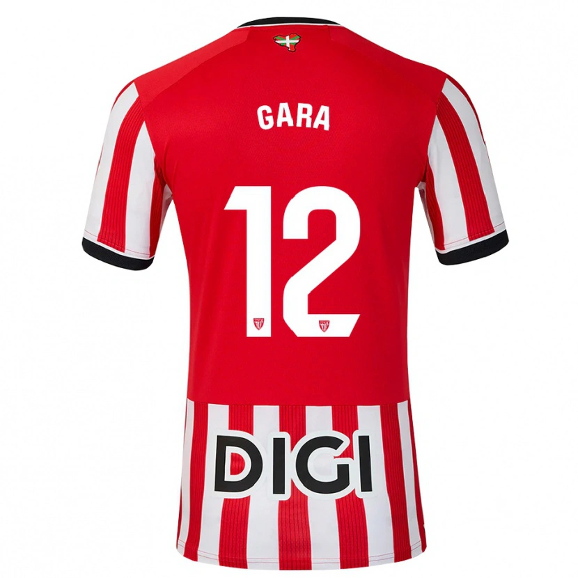 DanxenキッズGara#12赤 黒 白ホームシャツ2026/27ジャージーユニフォーム