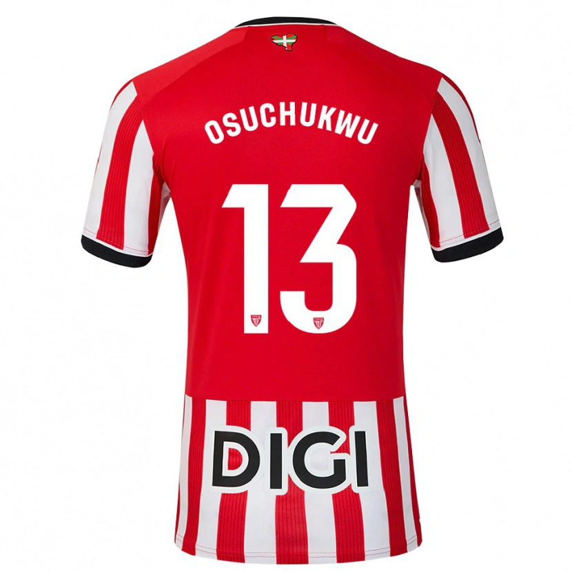 DanxenキッズDarlington Osuchukwu#13赤 黒 白ホームシャツ2026/27ジャージーユニフォーム