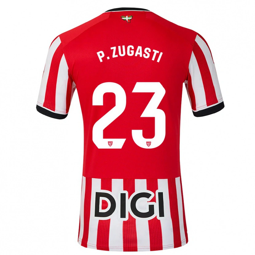 DanxenキッズPatricia Zugasti Osés#23赤 黒 白ホームシャツ2026/27ジャージーユニフォーム