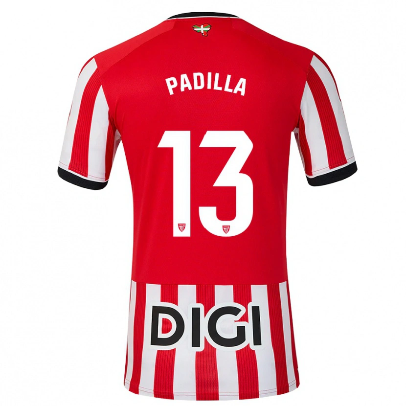 DanxenキッズÁlex Padilla#13赤 黒 白ホームシャツ2026/27ジャージーユニフォーム