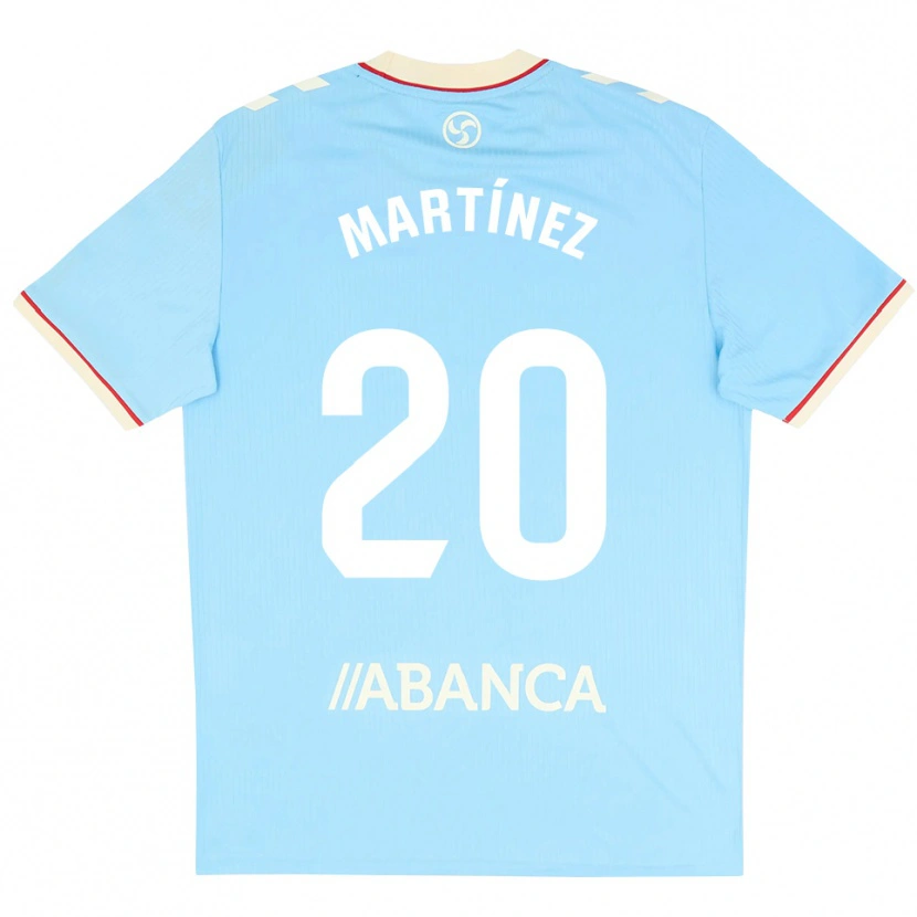 DanxenキッズLara Martínez#20スカイブルー 白 赤ホームシャツ2026/27ジャージーユニフォーム