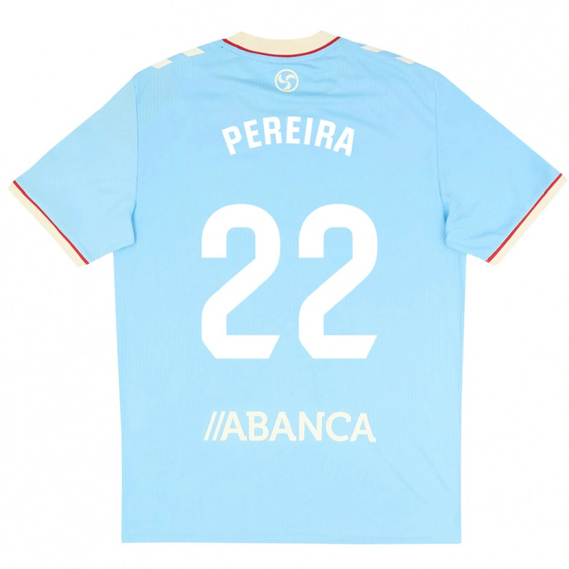 DanxenキッズNoe Pereira#22スカイブルー 白 赤ホームシャツ2026/27ジャージーユニフォーム