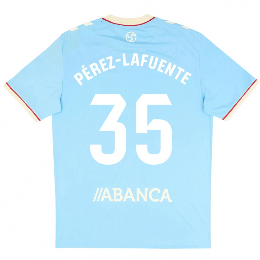 DanxenキッズJorge Pérez-Lafuente#35スカイブルー 白 赤ホームシャツ2026/27ジャージーユニフォーム