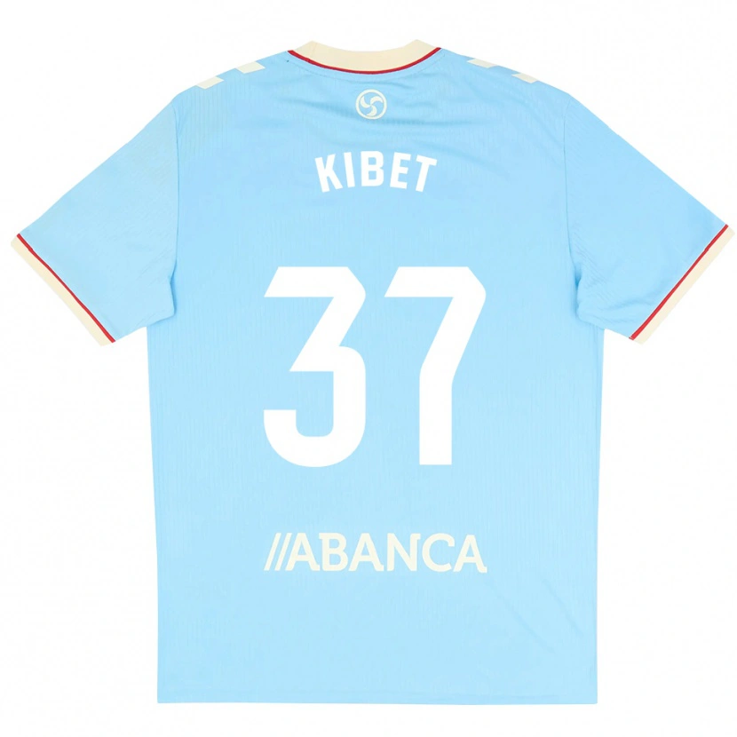 DanxenキッズAldrine Kibet#37スカイブルー 白 赤ホームシャツ2026/27ジャージーユニフォーム