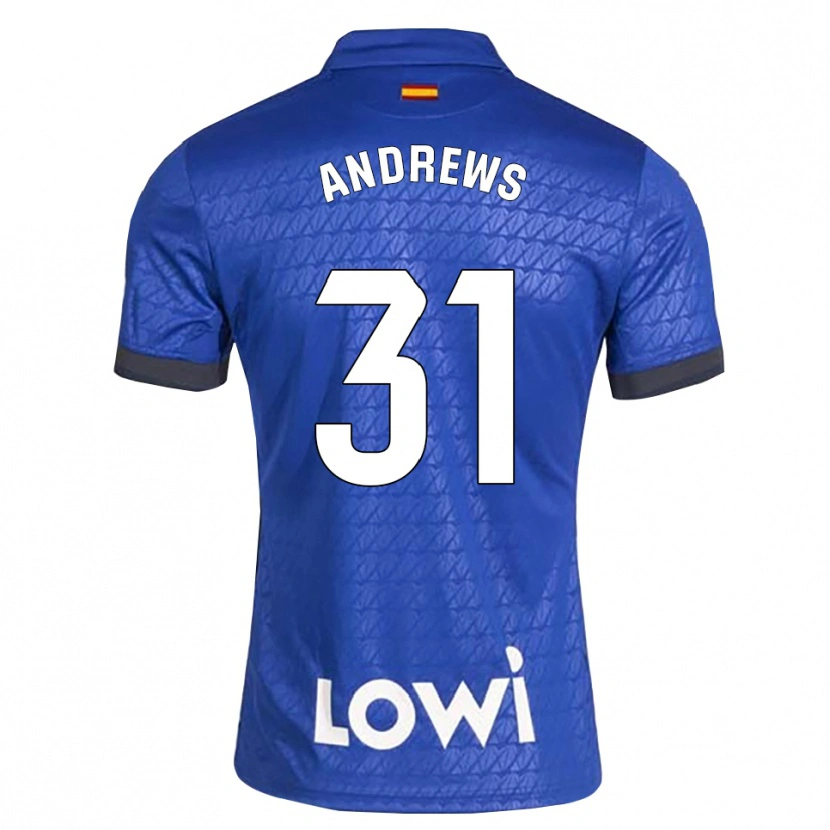 DanxenキッズGeorge Andrews#31青白黒ホームシャツ2026/27ジャージーユニフォーム