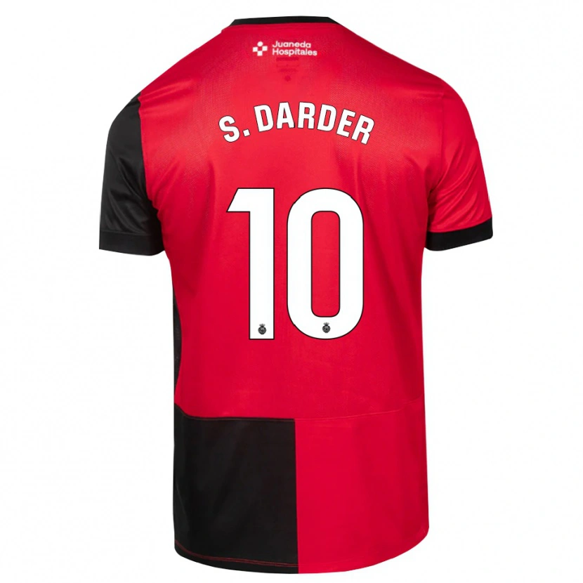 Danxenキッズセルジ・ダルデル#10黒赤白ホームシャツ2026/27ジャージーユニフォーム