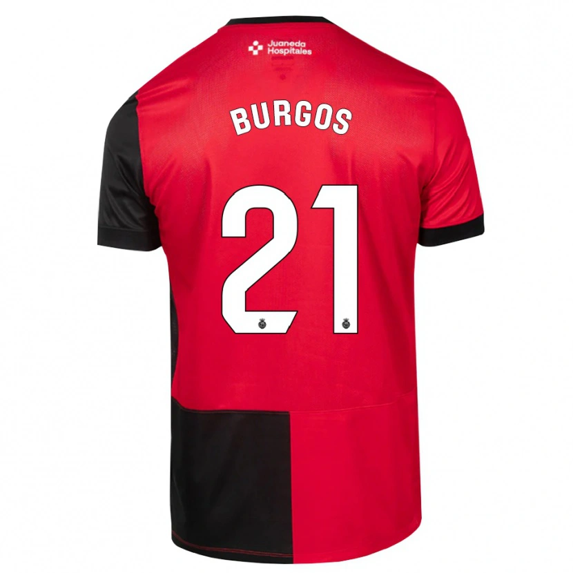 DanxenキッズHugo Burgos#21黒赤白ホームシャツ2026/27ジャージーユニフォーム