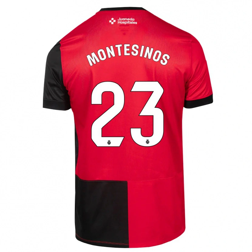 DanxenキッズPol Montesinos#23黒赤白ホームシャツ2026/27ジャージーユニフォーム