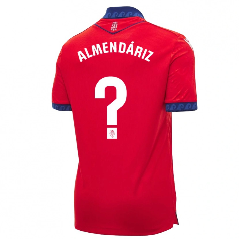 DanxenキッズKike Almendáriz#0赤 ネイビーブルー 白ホームシャツ2026/27ジャージーユニフォーム