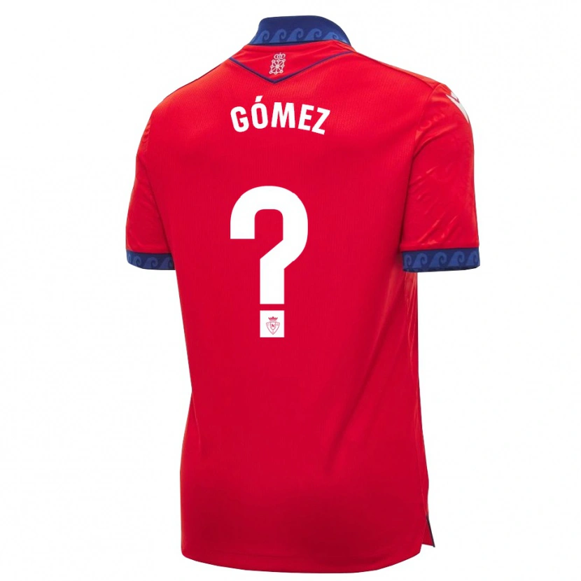 DanxenキッズAlonso Gómez#0赤 ネイビーブルー 白ホームシャツ2026/27ジャージーユニフォーム
