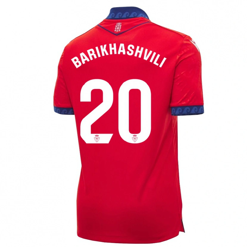 DanxenキッズNika Barikhashvili#20赤 ネイビーブルー 白ホームシャツ2026/27ジャージーユニフォーム