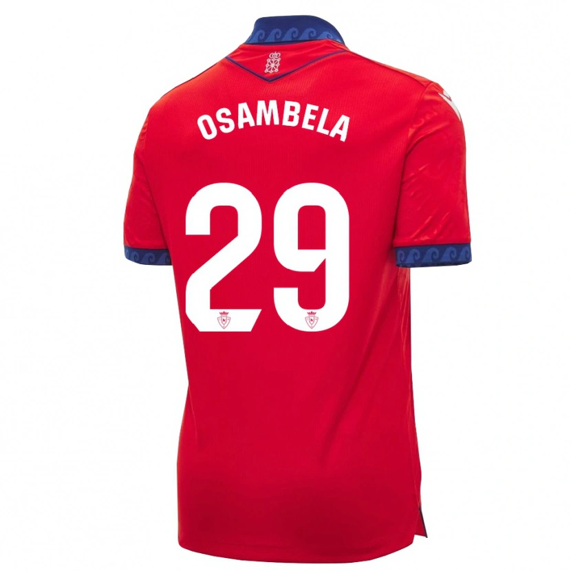 DanxenキッズAsier Osambela#29赤 ネイビーブルー 白ホームシャツ2026/27ジャージーユニフォーム