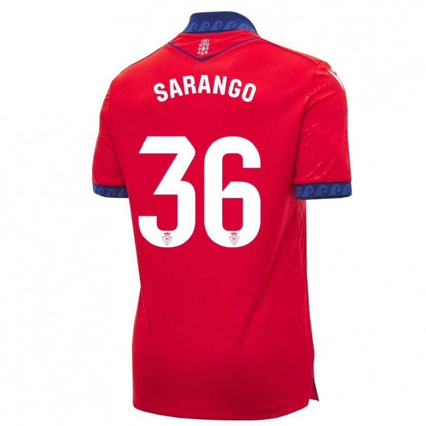 DanxenキッズKepa Sarango#36赤 ネイビーブルー 白ホームシャツ2026/27ジャージーユニフォーム