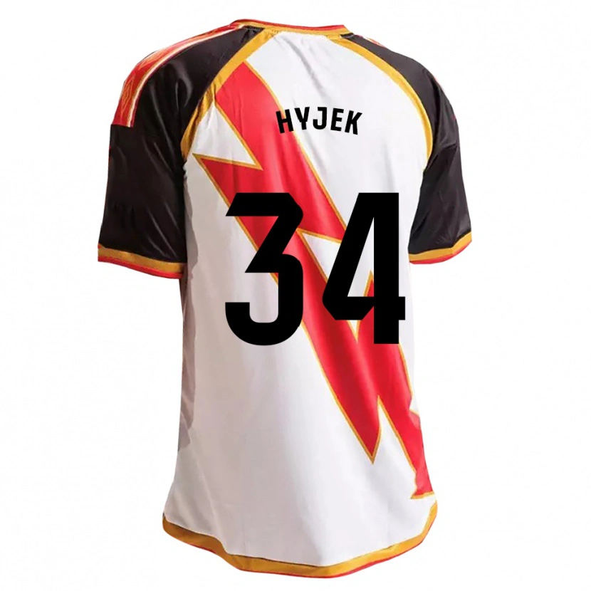 DanxenキッズDavid Hyjek#34黒赤白金ホームシャツ2026/27ジャージーユニフォーム