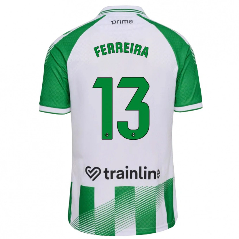 DanxenキッズKilian Ferreira#13ライトグリーン 黒 白ホームシャツ2026/27ジャージーユニフォーム