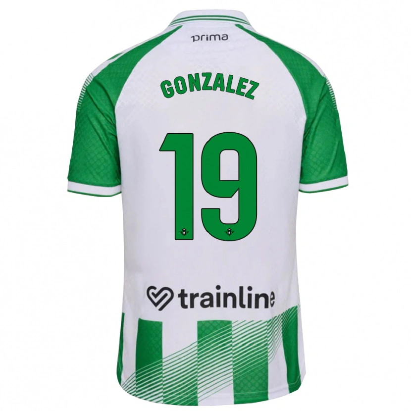 DanxenキッズJuan González#19ライトグリーン 黒 白ホームシャツ2026/27ジャージーユニフォーム
