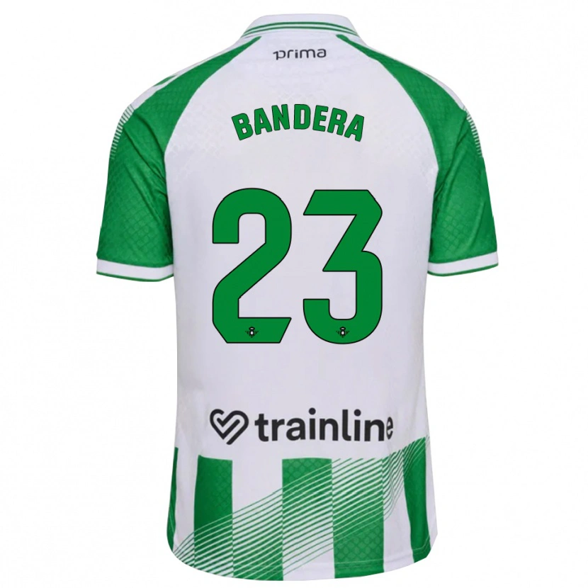 DanxenキッズKenta Bandera#23ライトグリーン 黒 白ホームシャツ2026/27ジャージーユニフォーム