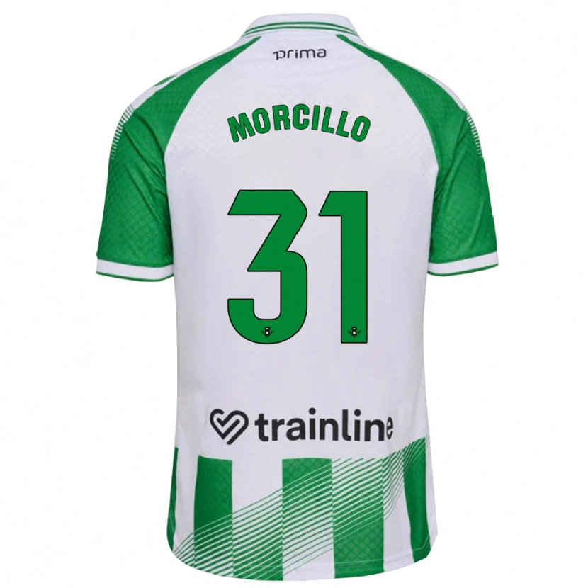 DanxenキッズAna Morcillo#31ライトグリーン 黒 白ホームシャツ2026/27ジャージーユニフォーム