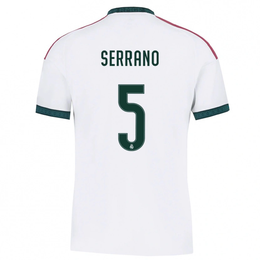 Danxenキッズマヌ・セラーノ#5ダークグリーン 白 赤ホームシャツ2026/27ジャージーユニフォーム