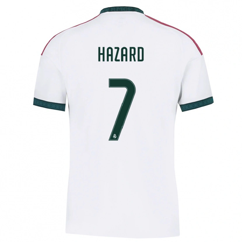 Danxenキッズエデン・アザール#7ダークグリーン 白 赤ホームシャツ2026/27ジャージーユニフォーム