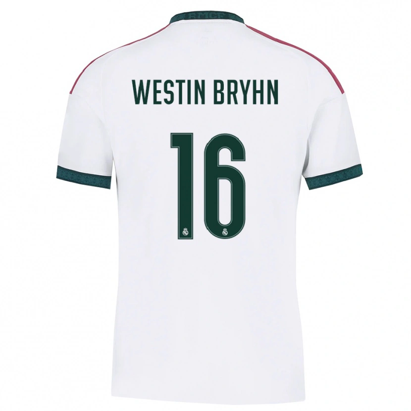 DanxenキッズLeon Westin Bryhn#16ダークグリーン 白 赤ホームシャツ2026/27ジャージーユニフォーム