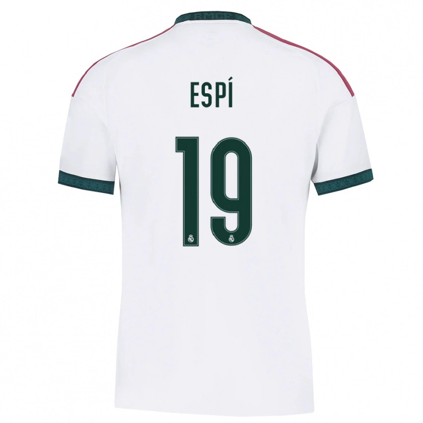 DanxenキッズCarlos Espí#19ダークグリーン 白 赤ホームシャツ2026/27ジャージーユニフォーム