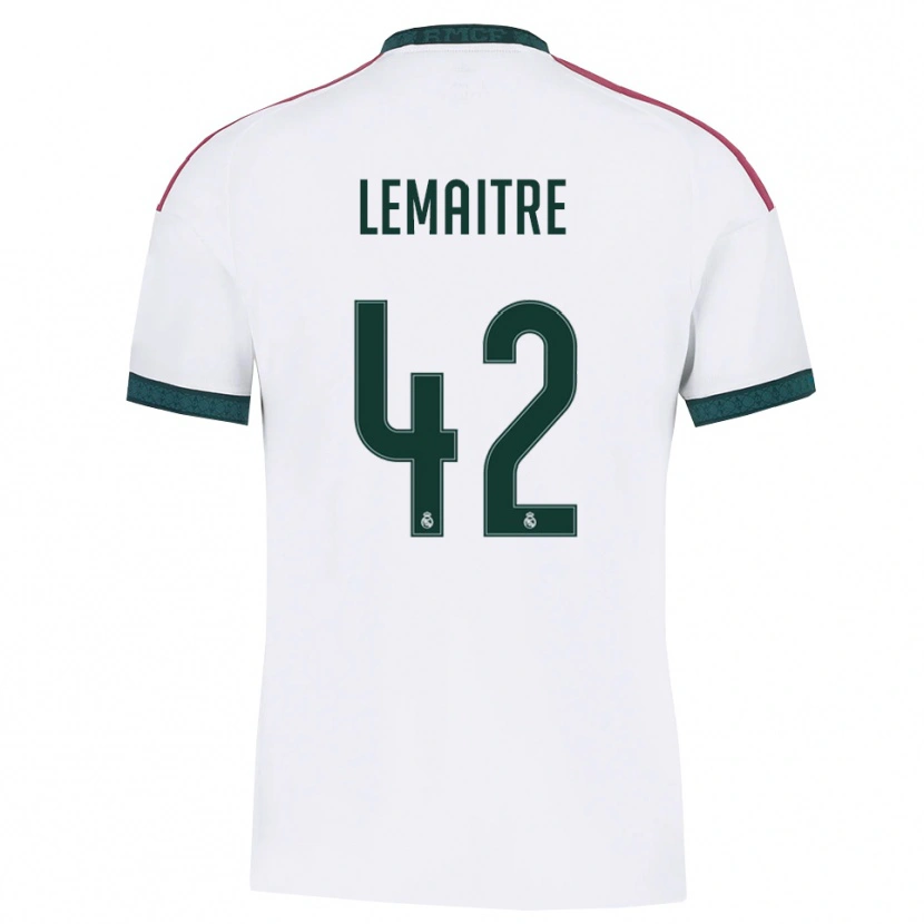 DanxenキッズLéo Lemaître#42ダークグリーン 白 赤ホームシャツ2026/27ジャージーユニフォーム