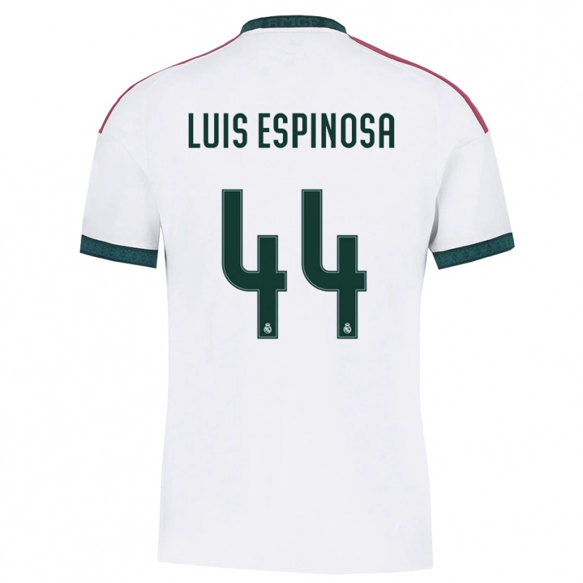 DanxenキッズJosé Luis Espinosa#44ダークグリーン 白 赤ホームシャツ2026/27ジャージーユニフォーム