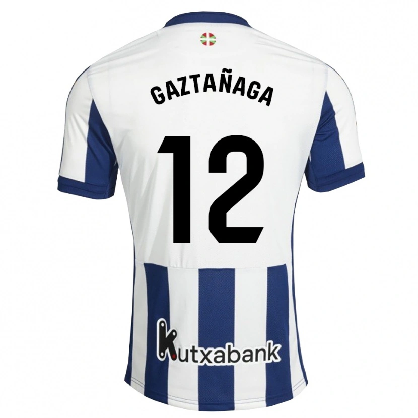 DanxenキッズJulen Gaztañaga#12ネイビー 白 ゴールデンロッドホームシャツ2026/27ジャージーユニフォーム