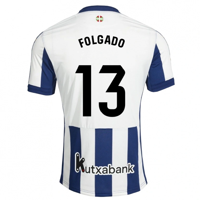DanxenキッズTheo Folgado#13ネイビー 白 ゴールデンロッドホームシャツ2026/27ジャージーユニフォーム