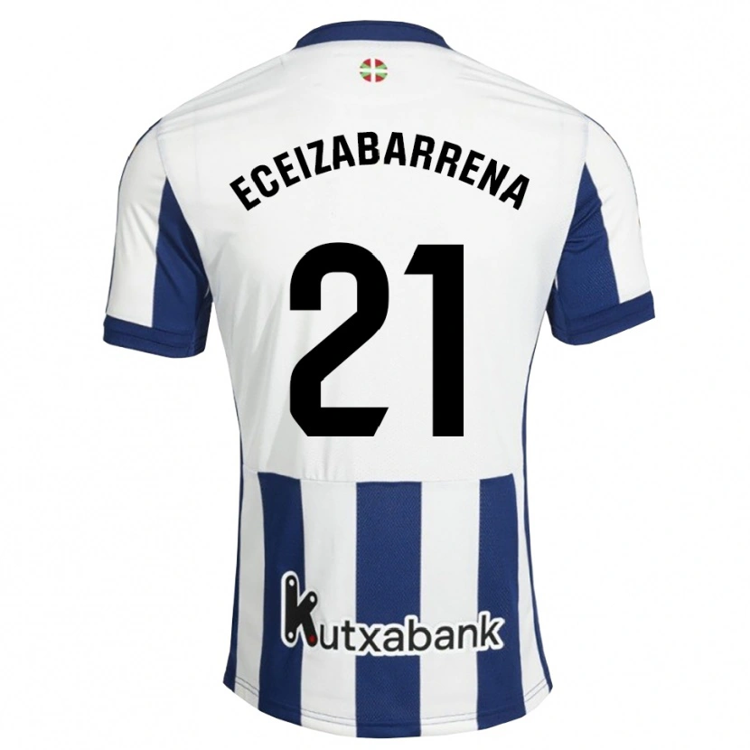 DanxenキッズJon Eceizabarrena#21ネイビー 白 ゴールデンロッドホームシャツ2026/27ジャージーユニフォーム