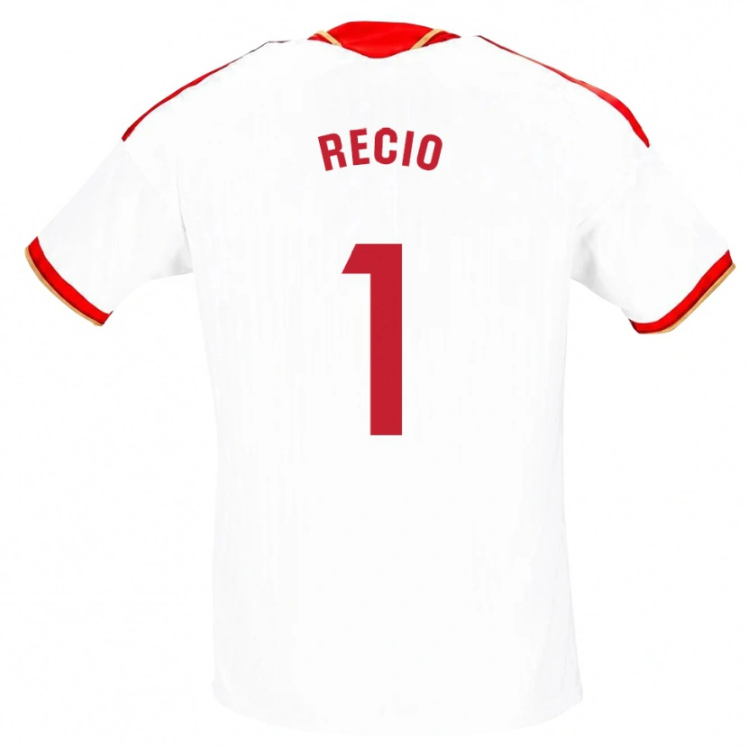 DanxenキッズSergio Recio#1白 赤ホームシャツ2026/27ジャージーユニフォーム