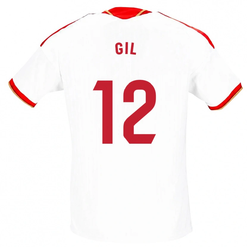 DanxenキッズDani Gil#12白 赤ホームシャツ2026/27ジャージーユニフォーム