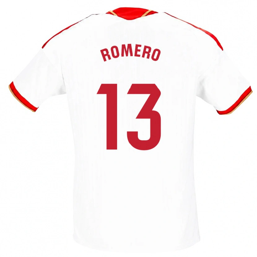 Danxenキッズラファエル・ロメロ#13白 赤ホームシャツ2026/27ジャージーユニフォーム