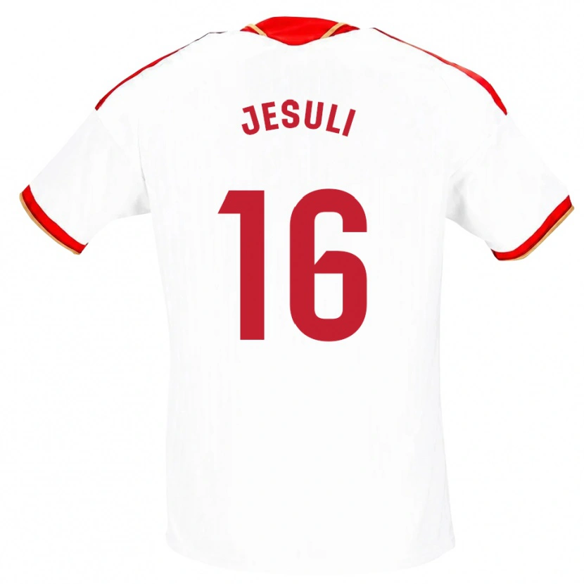 DanxenキッズJesuli#16白 赤ホームシャツ2026/27ジャージーユニフォーム