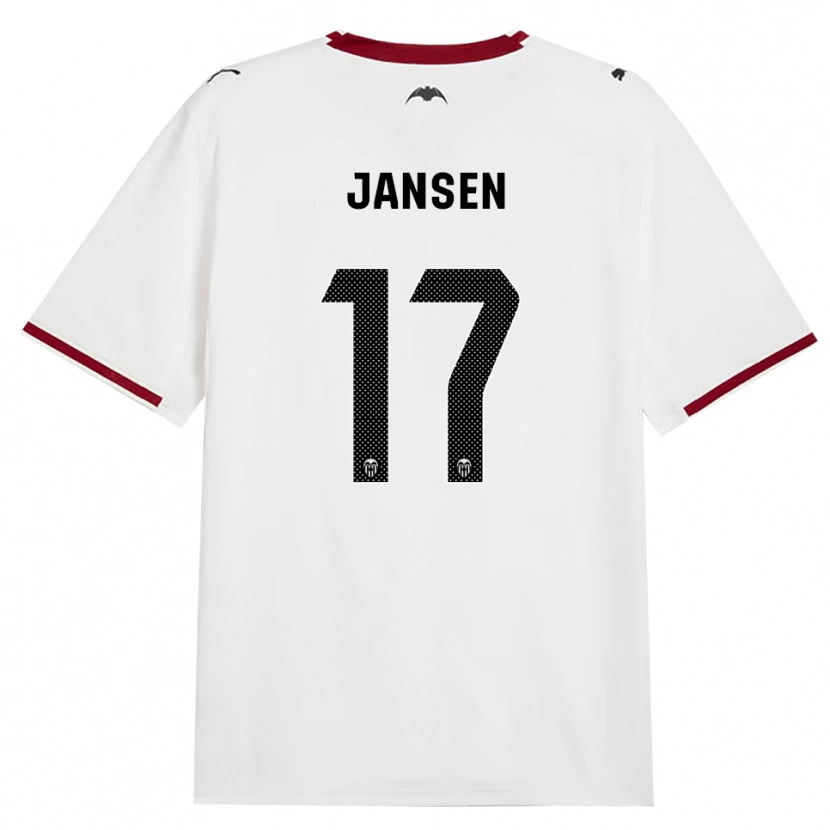 Danxenキッズエレン・ヤンセン#17黒白赤黄ホームシャツ2026/27ジャージーユニフォーム