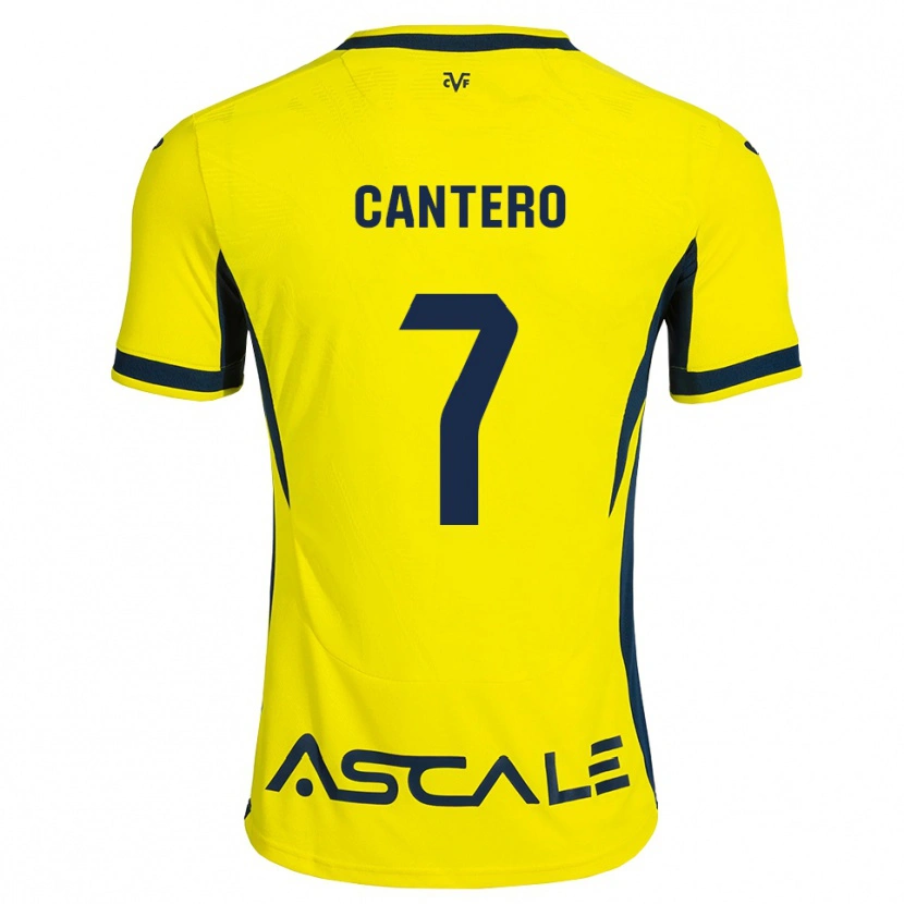 DanxenキッズDani Cantero#7黄 赤ホームシャツ2026/27ジャージーユニフォーム