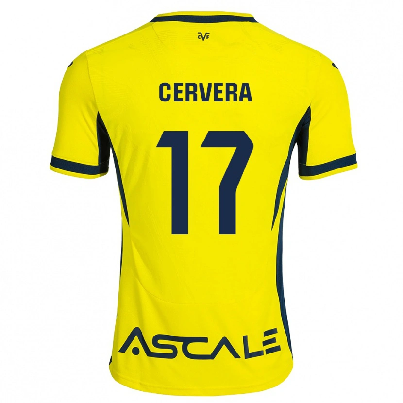 DanxenキッズMario Cervera#17黄 赤ホームシャツ2026/27ジャージーユニフォーム