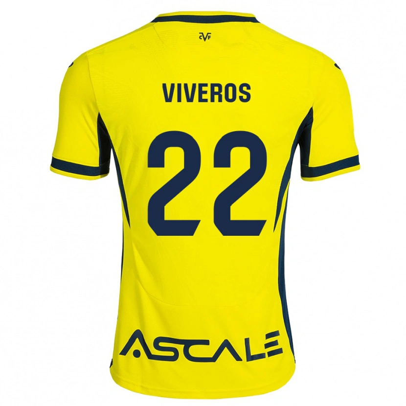 DanxenキッズFacundo Viveros#22黄 赤ホームシャツ2026/27ジャージーユニフォーム