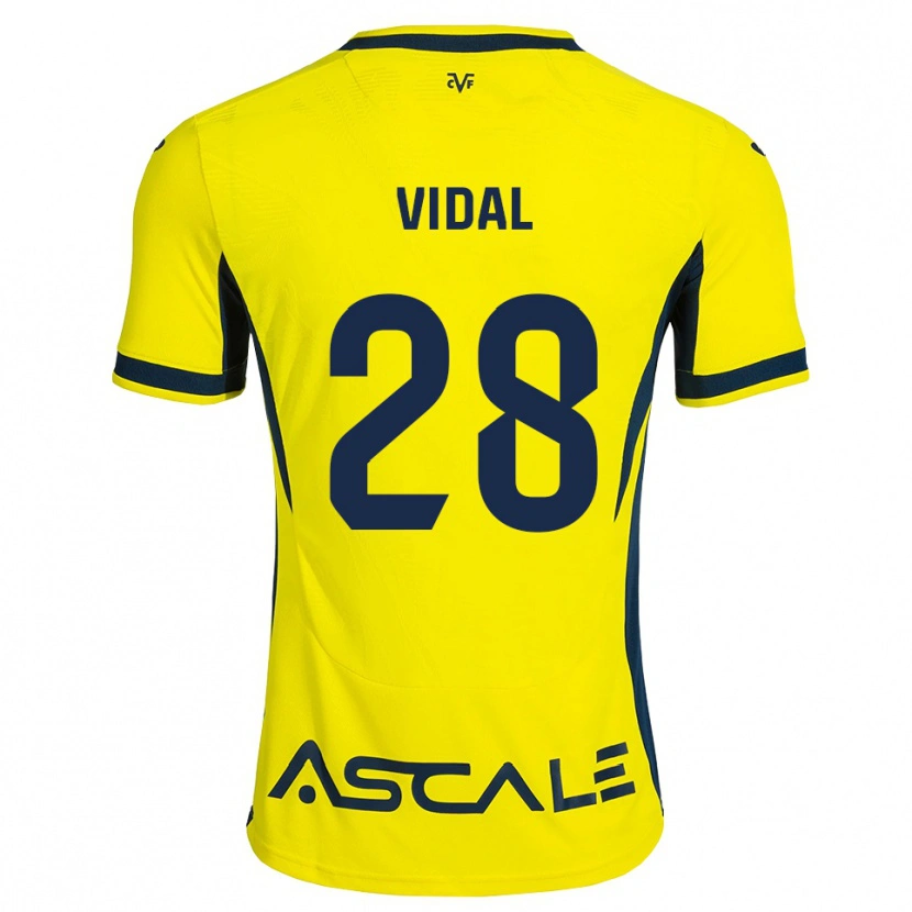 DanxenキッズAran Vidal#28黄 赤ホームシャツ2026/27ジャージーユニフォーム