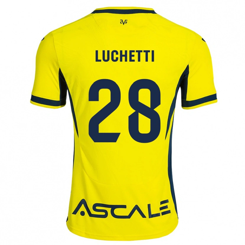 DanxenキッズDanilo Luchetti#28黄 赤ホームシャツ2026/27ジャージーユニフォーム